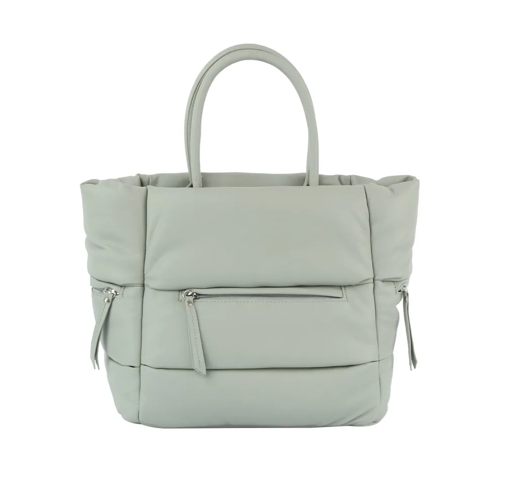 Everyday Detail Pocketed Nylon Tote Bag