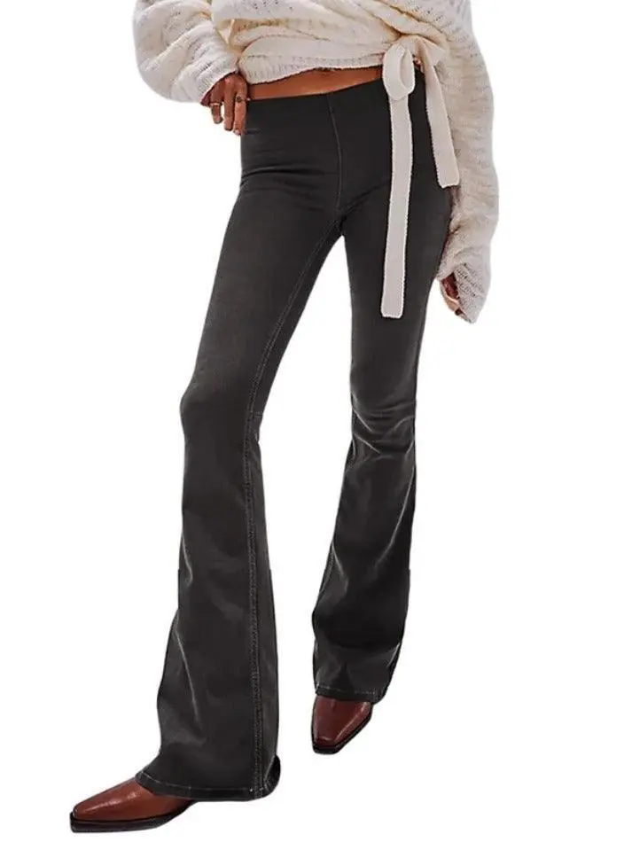 Vintage Mid Rise Flare Jeans