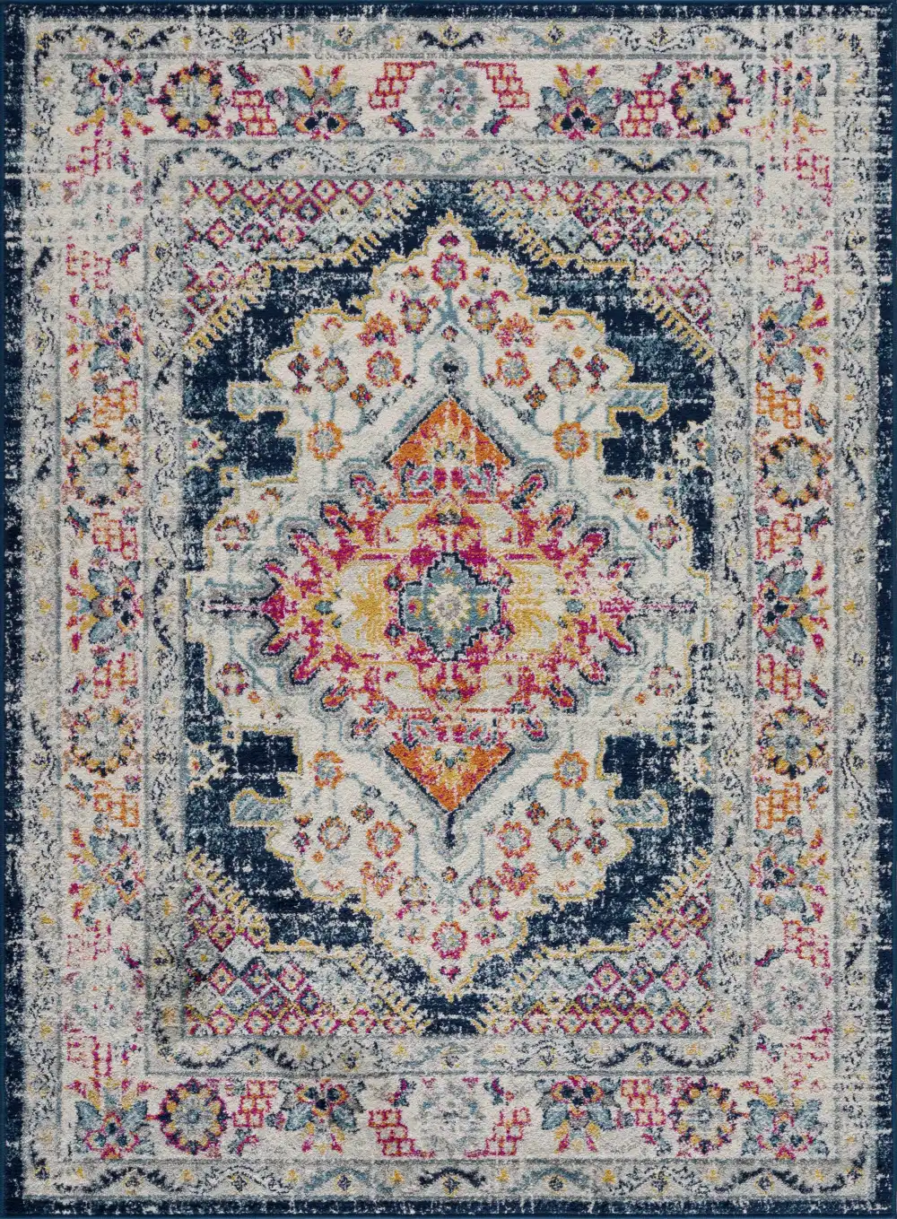 Refined Traditional Polypropylene Runner Rug