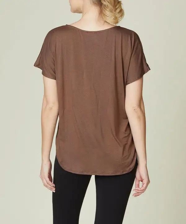 Bamboo Casual Dolman Sleeve Top Tee