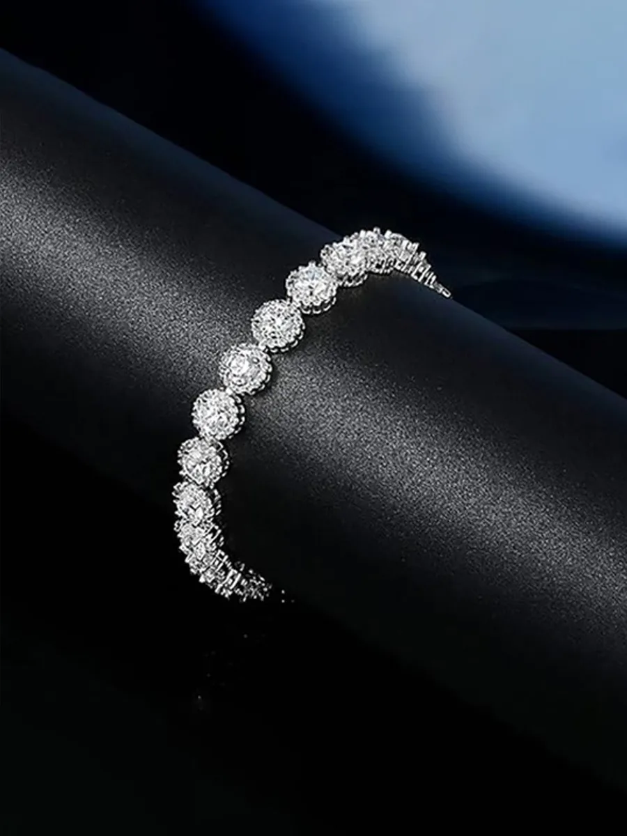 Luna Round Rhinestone Bracelet