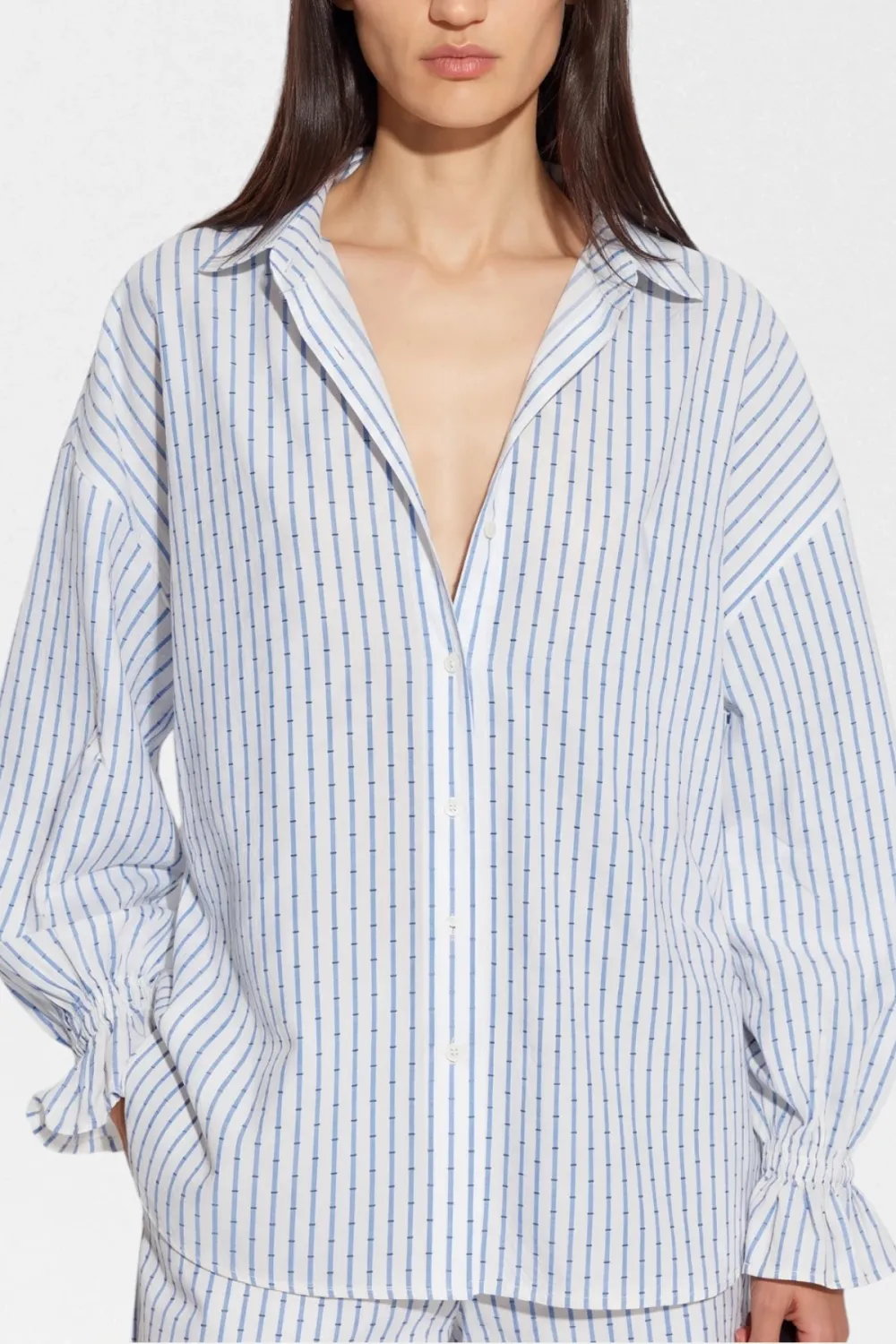 Ruffle Knit Tailored Casual Blazer