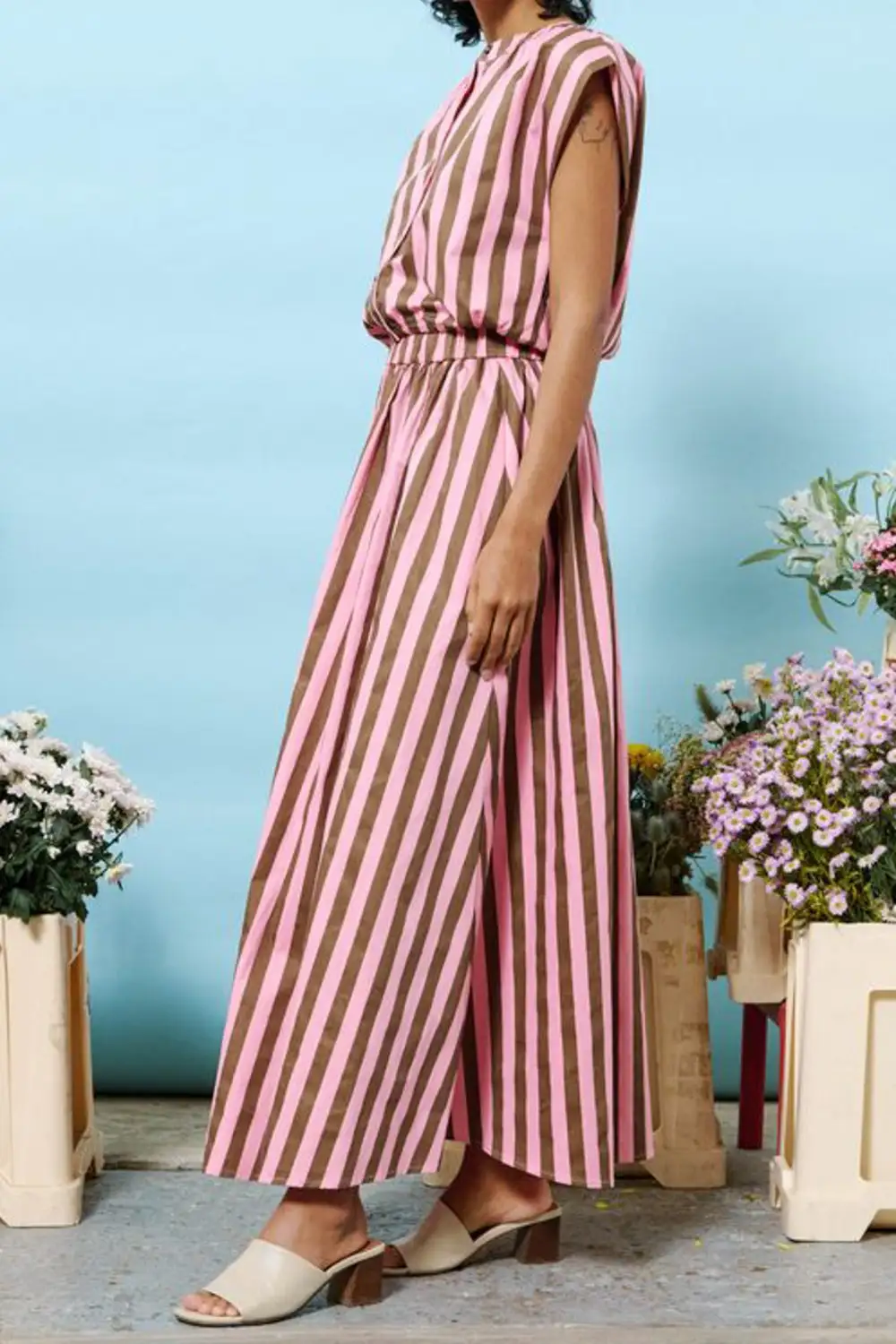 Striped Button Front Shirt
