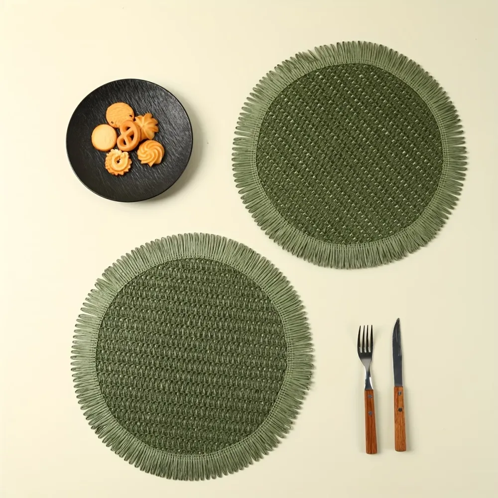 Round Fringe Placemats
