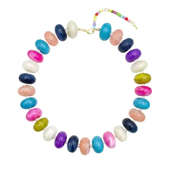 Modern Accent Statement Necklace