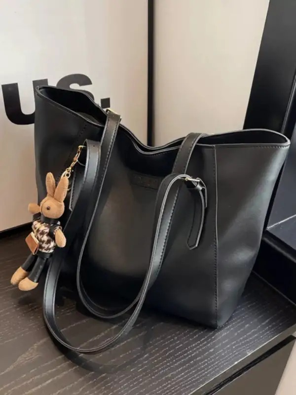 Vegan Leather Leather Tote Bag