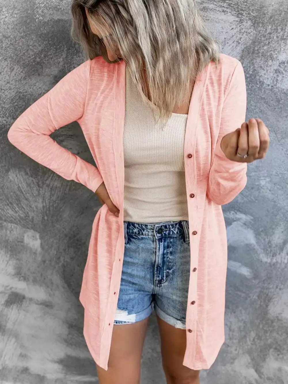 Lightweight Button-Down Cardigan