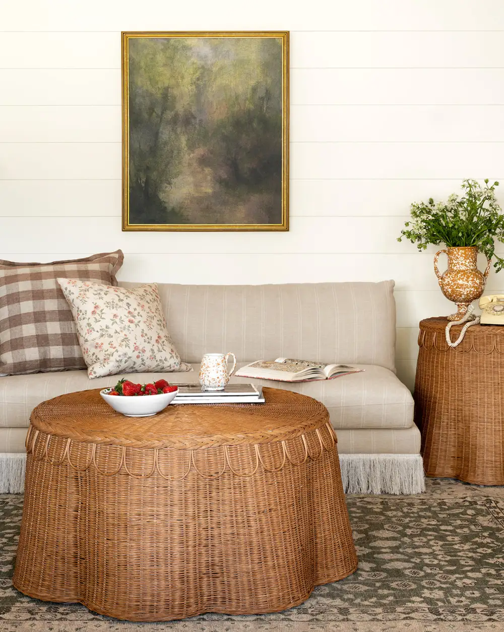 Woven Rattan Coffee Table