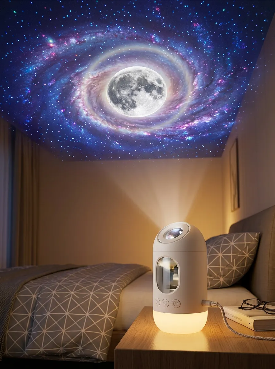 Galaxy Moon LED Projector Night Light