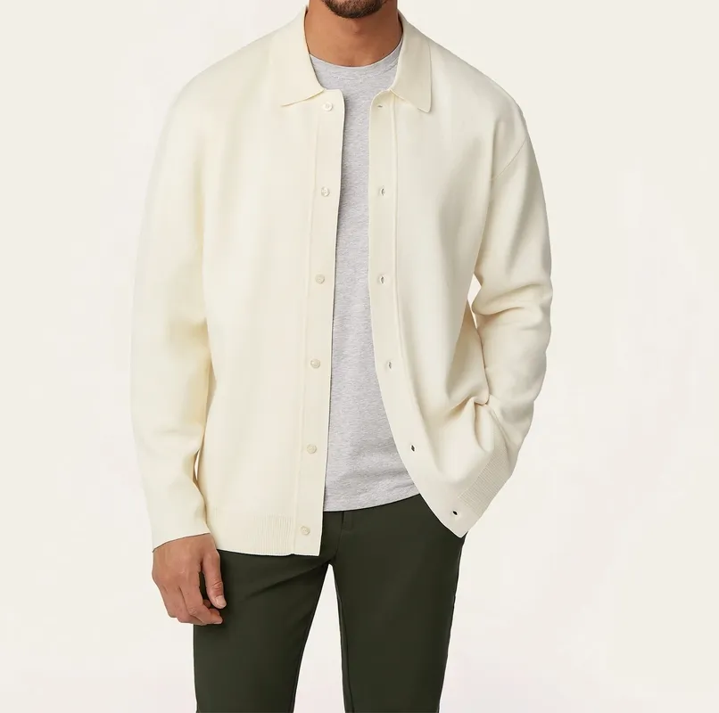 Jacquard Cardigan Off-White