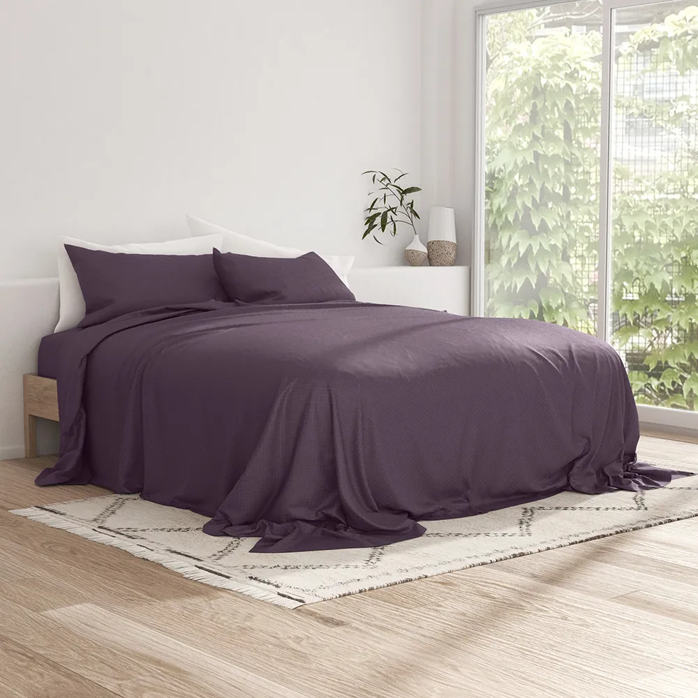 Checkered Embossed Sheet Set