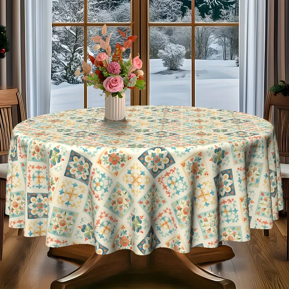 Bohemian Tile Tablecloth
