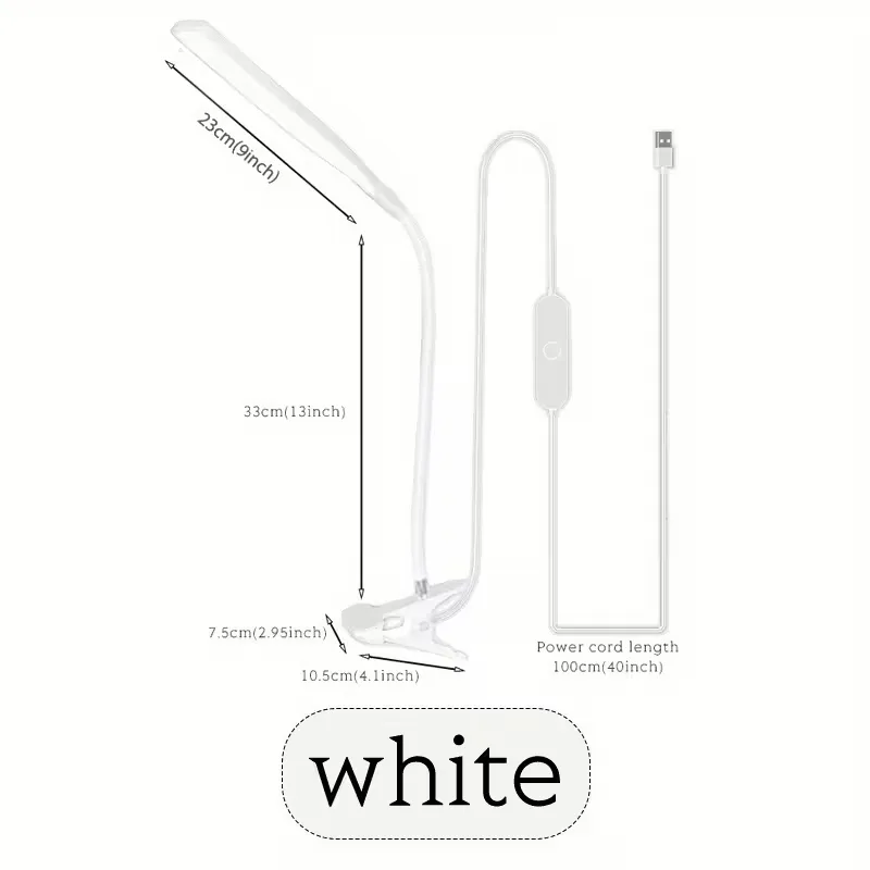Flexible Neck Clip-On LED Lamp