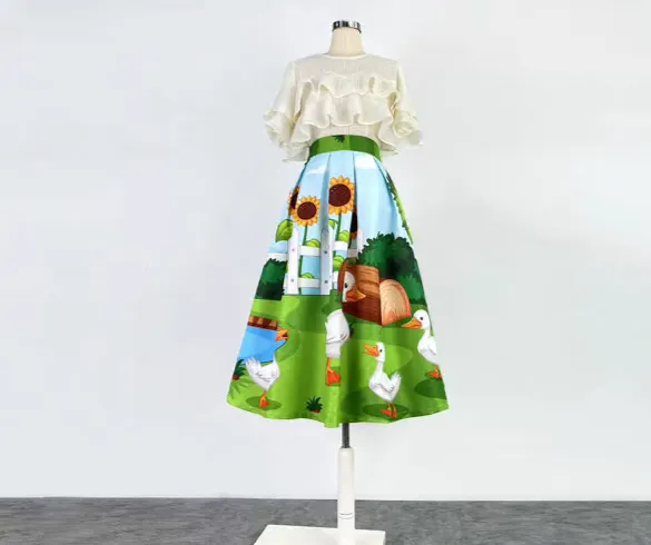 Textured Layering Everyday Casual Skirt