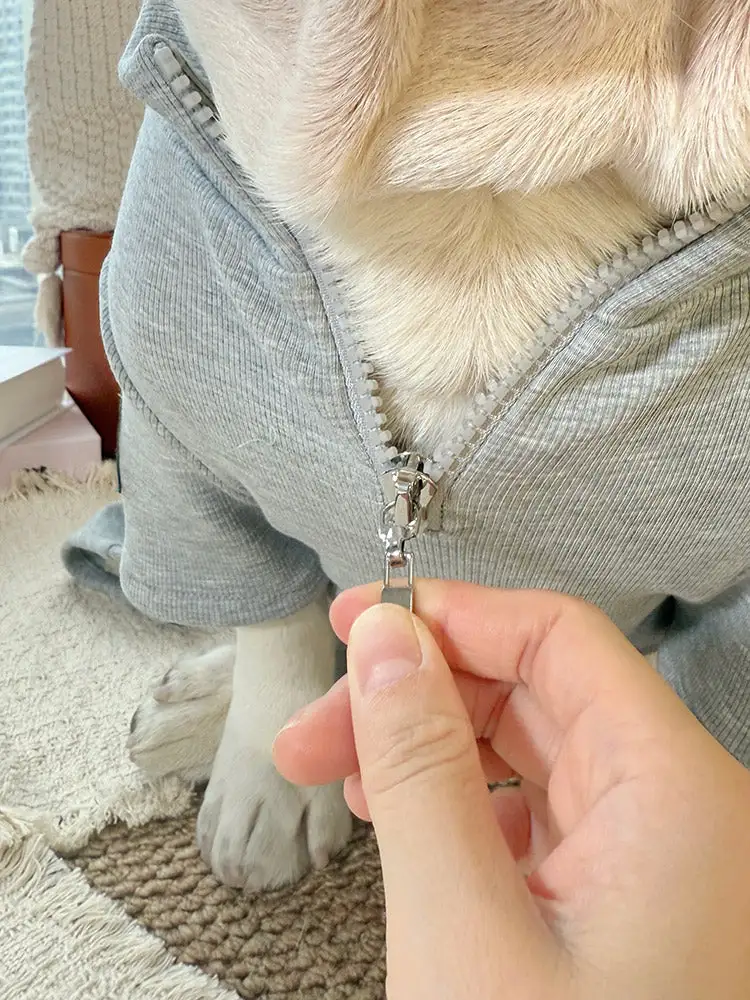 Zipper Up Fleece Lined Pajama Set