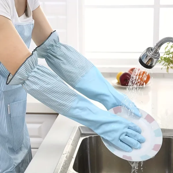 Long Sleeve Rubber Cleaning Gloves