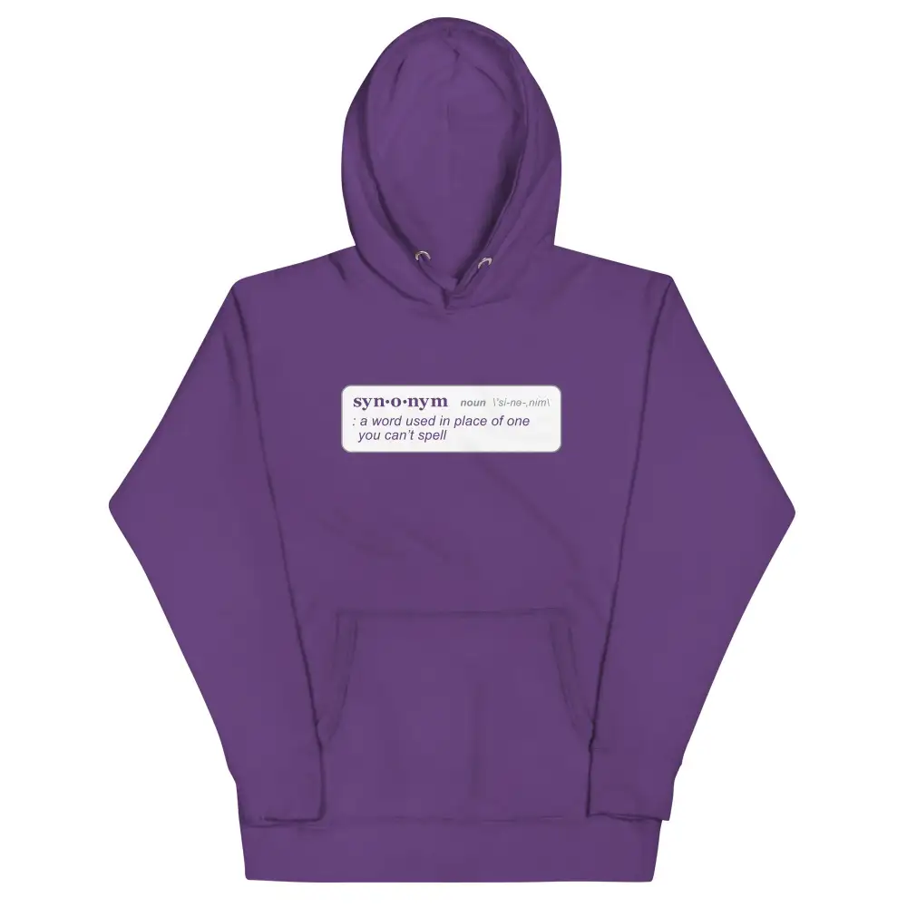 Word Definition Graphic Hoodie