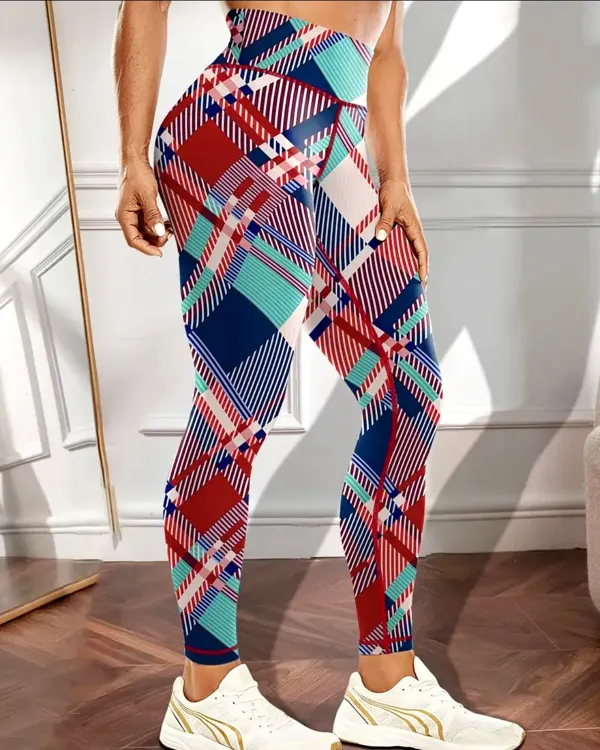 Minimal Plaid Everyday Leggings