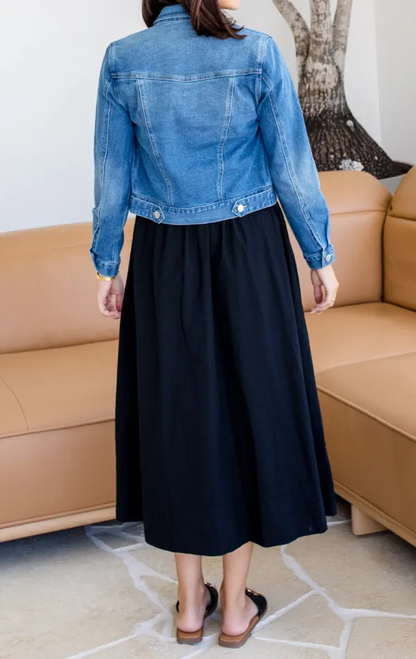 Relaxed Denim Pocket Jacket