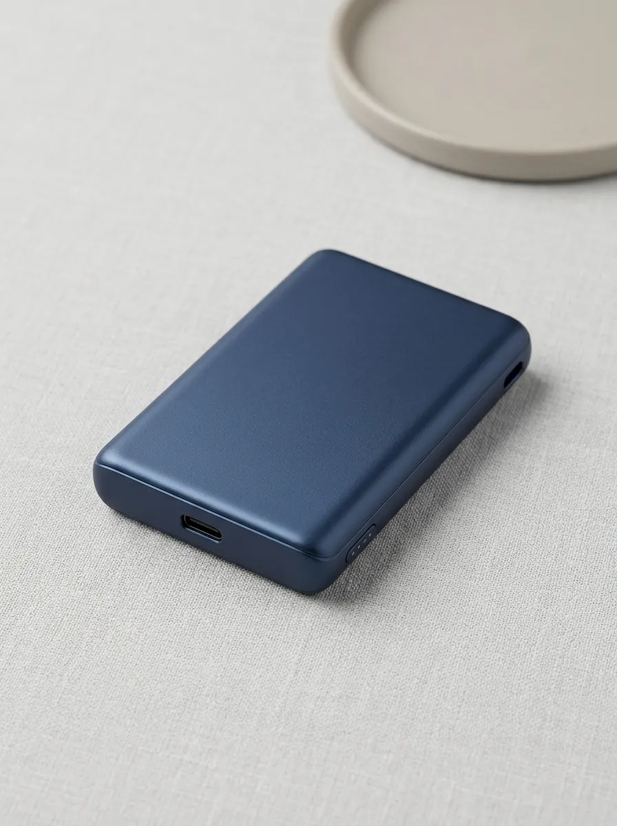 Navy Matte Portable Power Bank