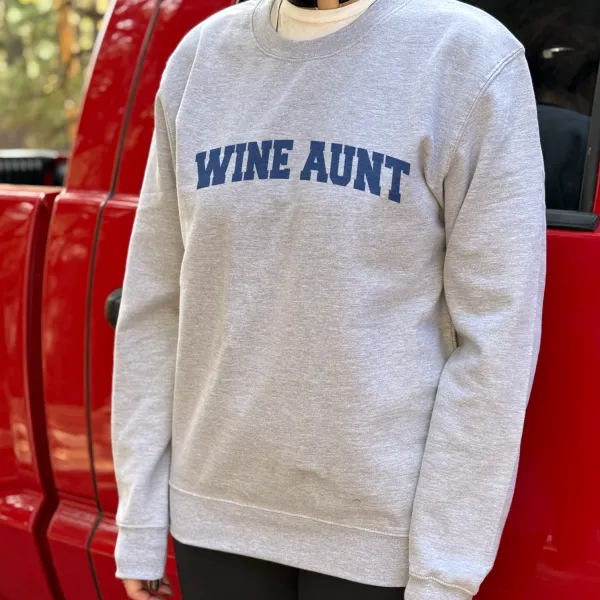 Wine Aunt Graphic Crewneck
