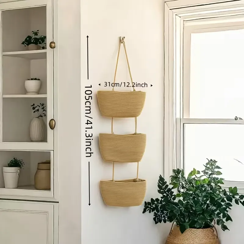 Hanging Woven Storage Basket