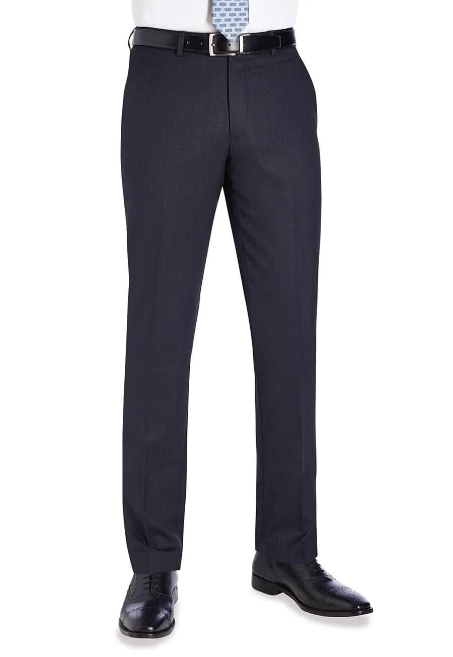 Men's Modern Slim Fit Flat Front Stretch Suit Trousers