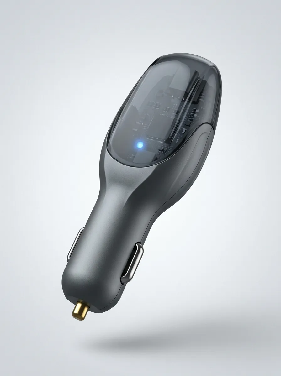 Transparent Circuit Car Fuel Saver Power-Socket Plug-In Device for Everyday Driving Setups