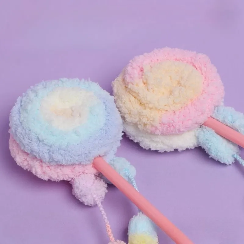 Pastel Pom-Pom Cat Wand