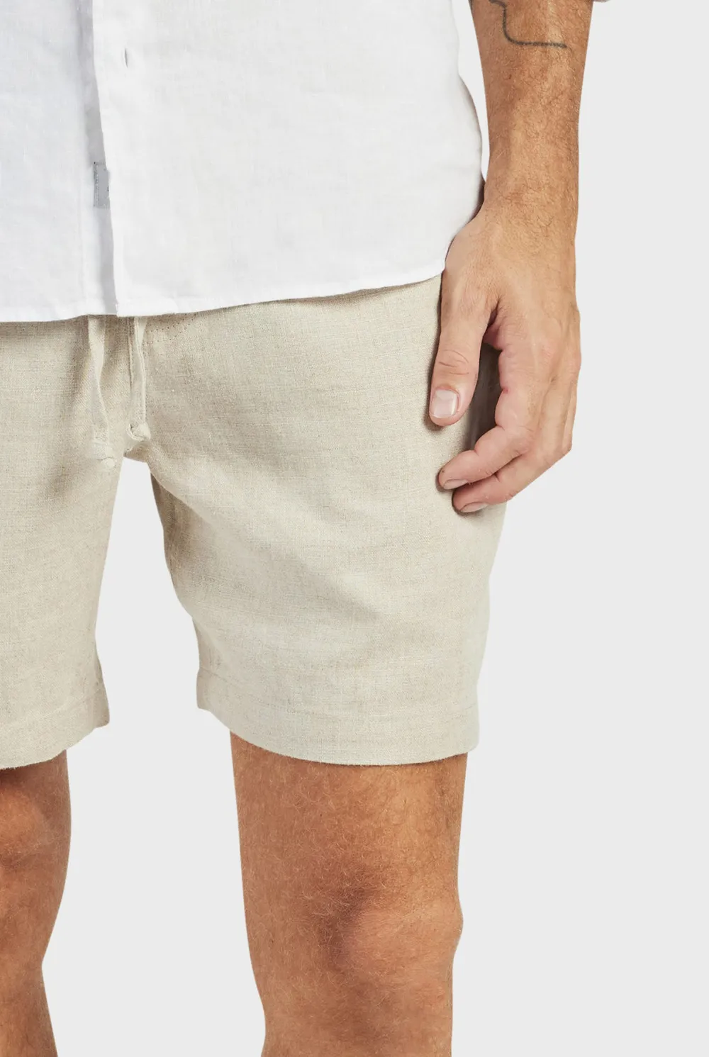 Durable Cotton Blend Drawstring Casual Travel Shorts