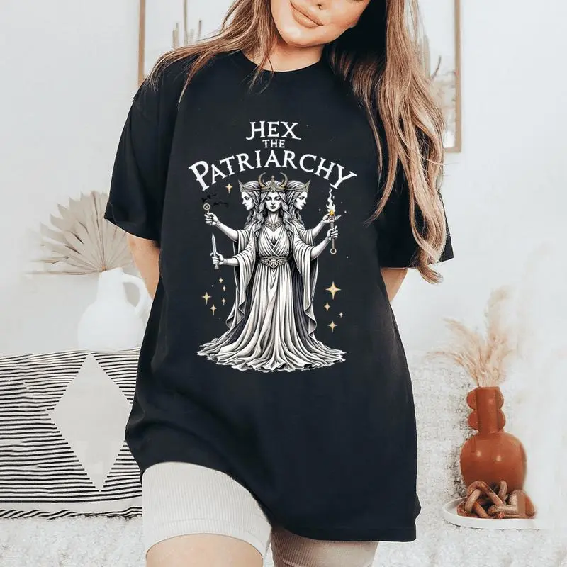 Feminist Witch Hex The Patriarchy Womens Women's Oversized Comfort T-Shirt