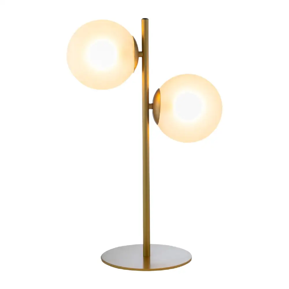 Dual Glass Table Lamp