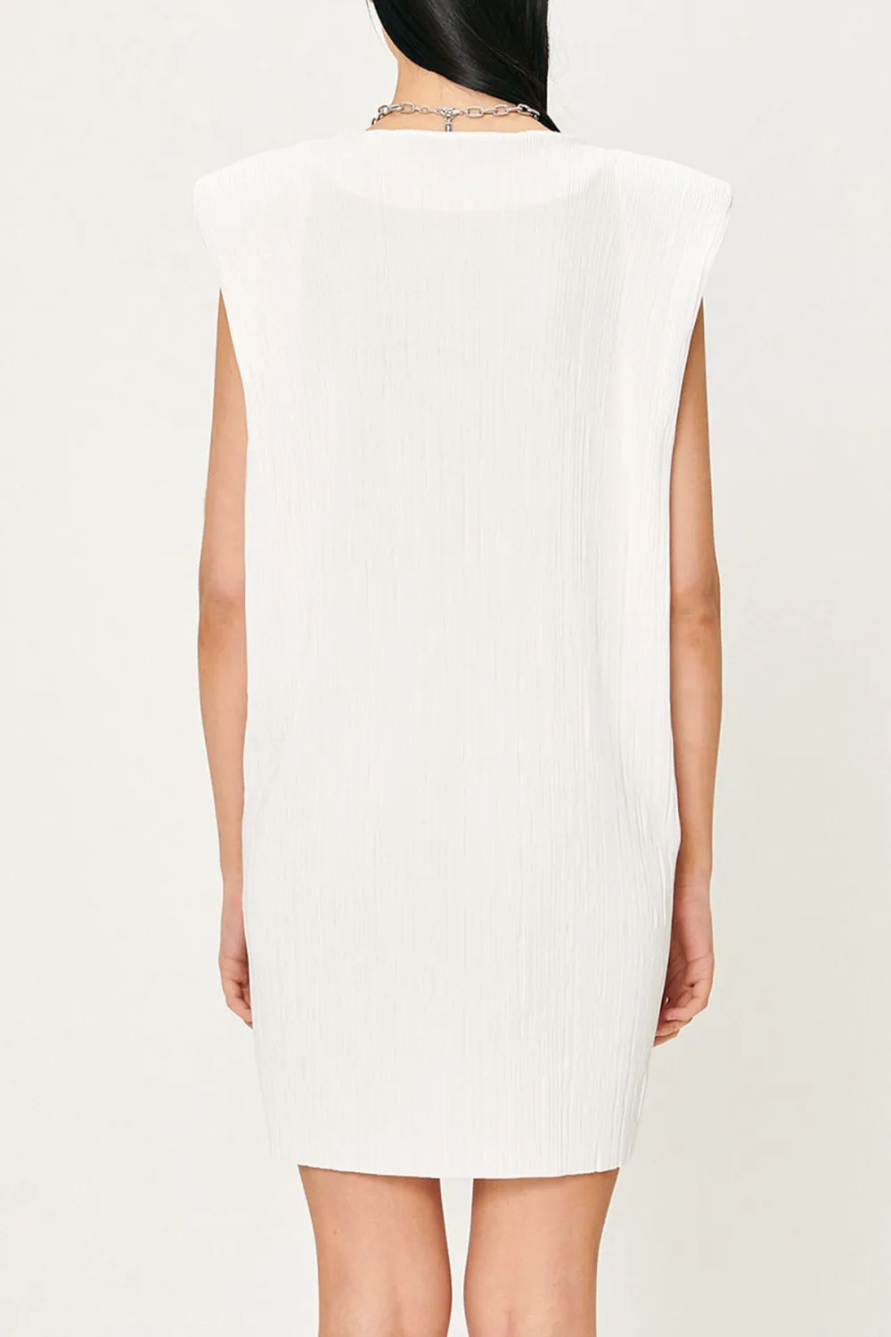 Sleeveless Plisse Dress