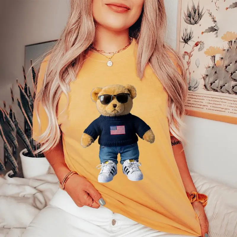 Cool Teddy Bear For Boys And Girls Women's Oversized Comfort T-Shirt
