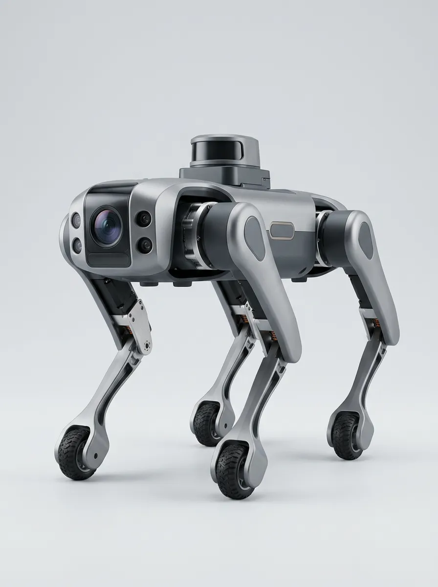 Cybernetic-Design Electronic Robot Dog for Technology Demonstrations