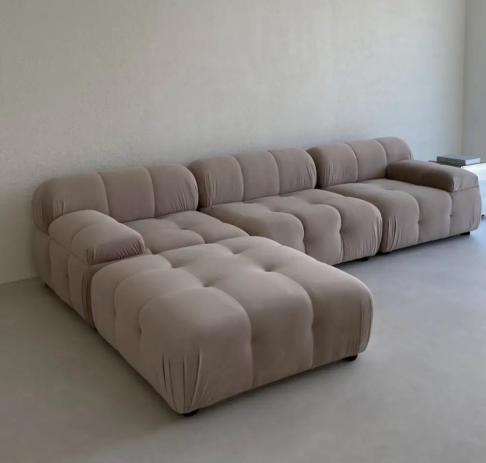 Modular Tufted Sectional Sofa