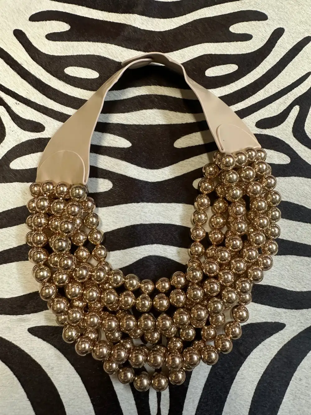 Beaded Layered Fashion Necklace