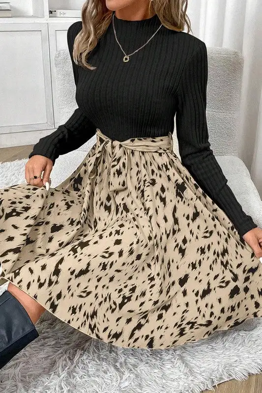 Ribbed Midi Dress
