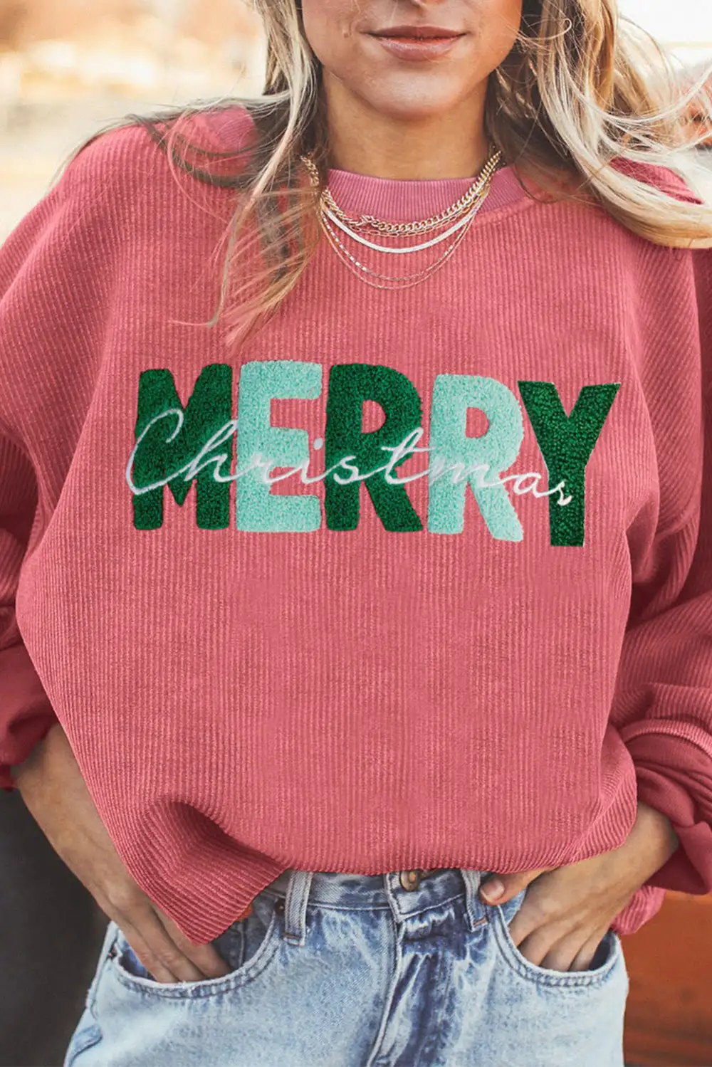 Everyday Relaxed Corded Sweatshirt