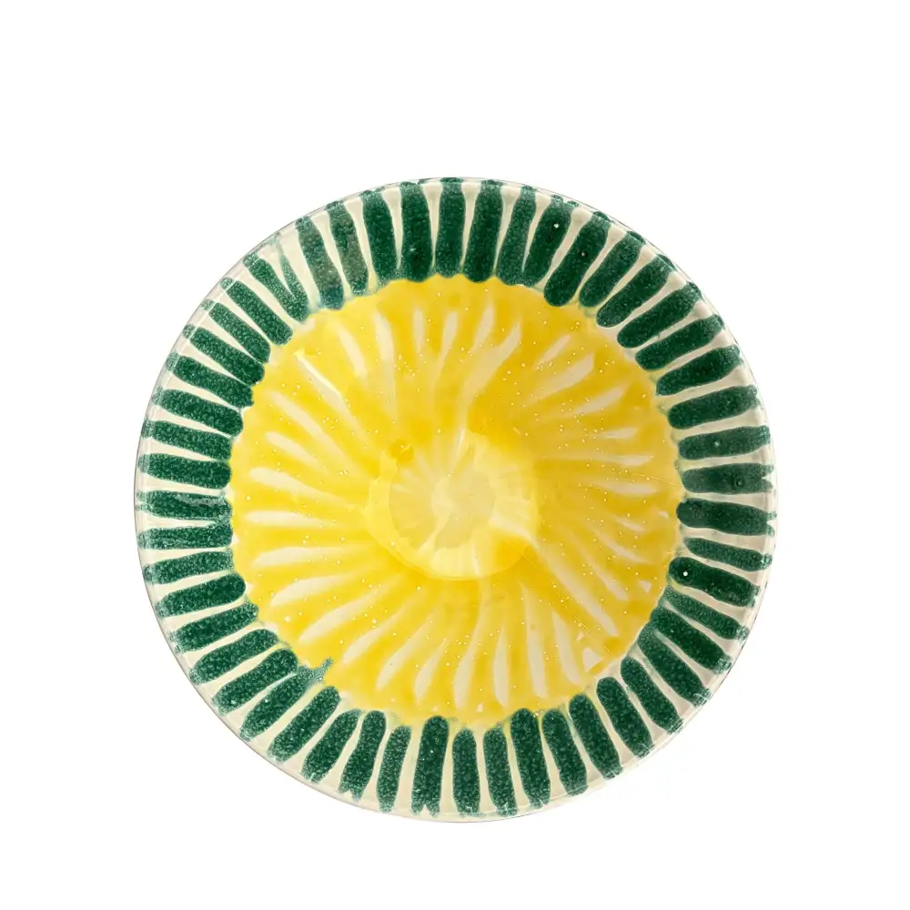 Summer-Inspired Hand-Painted Ceramic Serving Bowl