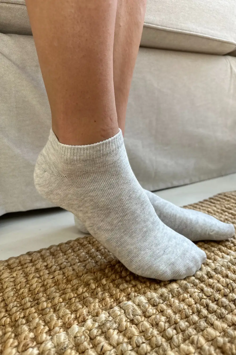 Plain Cotton Ankle Socks
