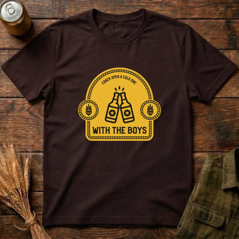 With The Boys Graphic Cotton T-Shirt