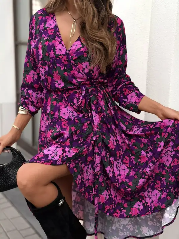 Sleeve Long Sleeve Midi Dress