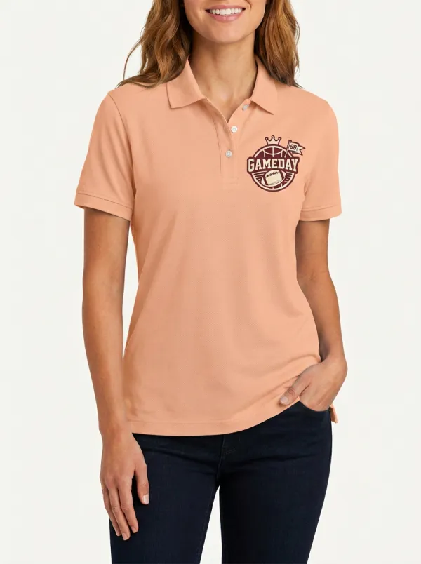 Football Inspired Casual Polo Shirt