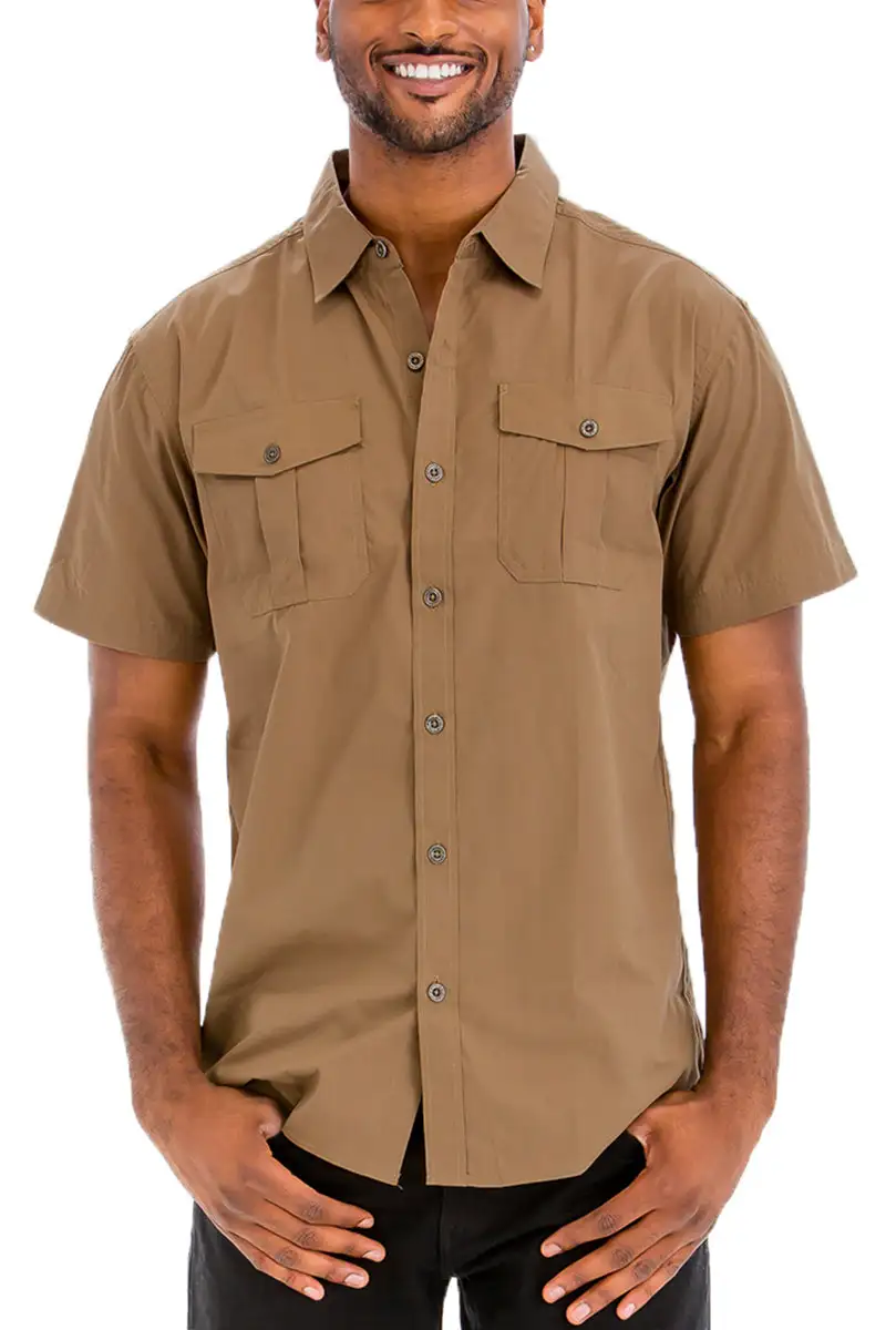 Two Pocket Button-Up Shirt