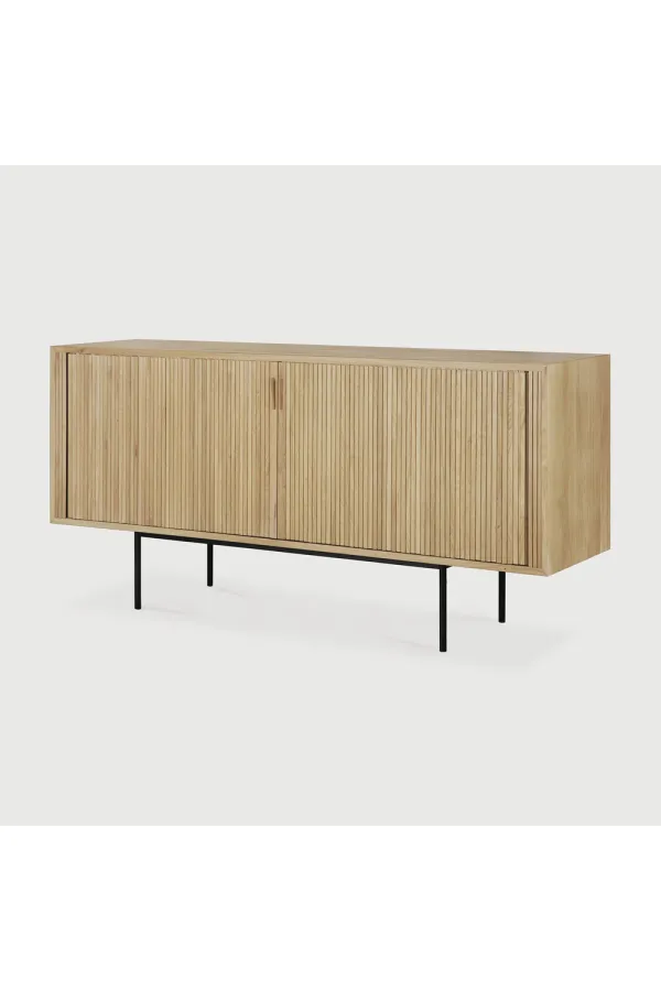 Sliding Door Oak Sideboard