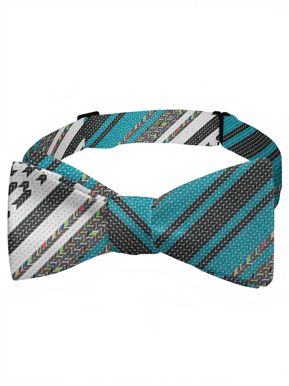 Serape Stripe Motif Bow Tie