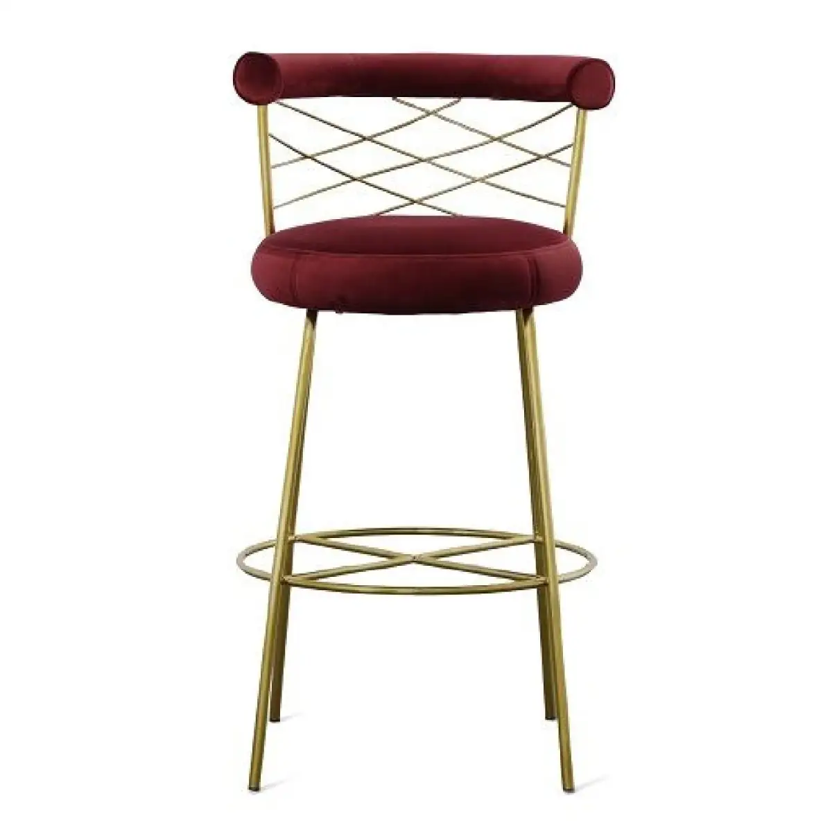Modern Velvet Bar Stool