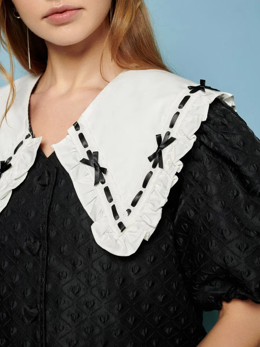 Bow Collar Dress