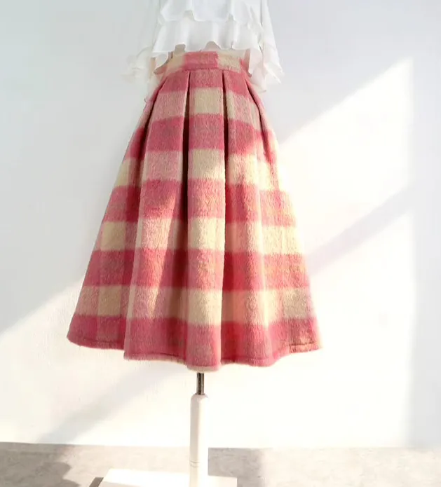 Versatile Movement Everyday Casual Plaid Skirt